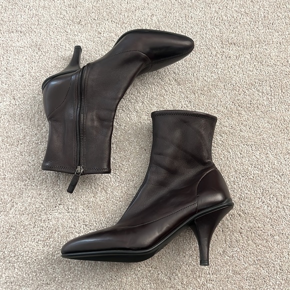 Prada Calzature Donna Leather Ankle Boot - Picture 4 of 9
